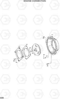 3090 ENGINE CONNECTION HL760(-#1000), Hyundai