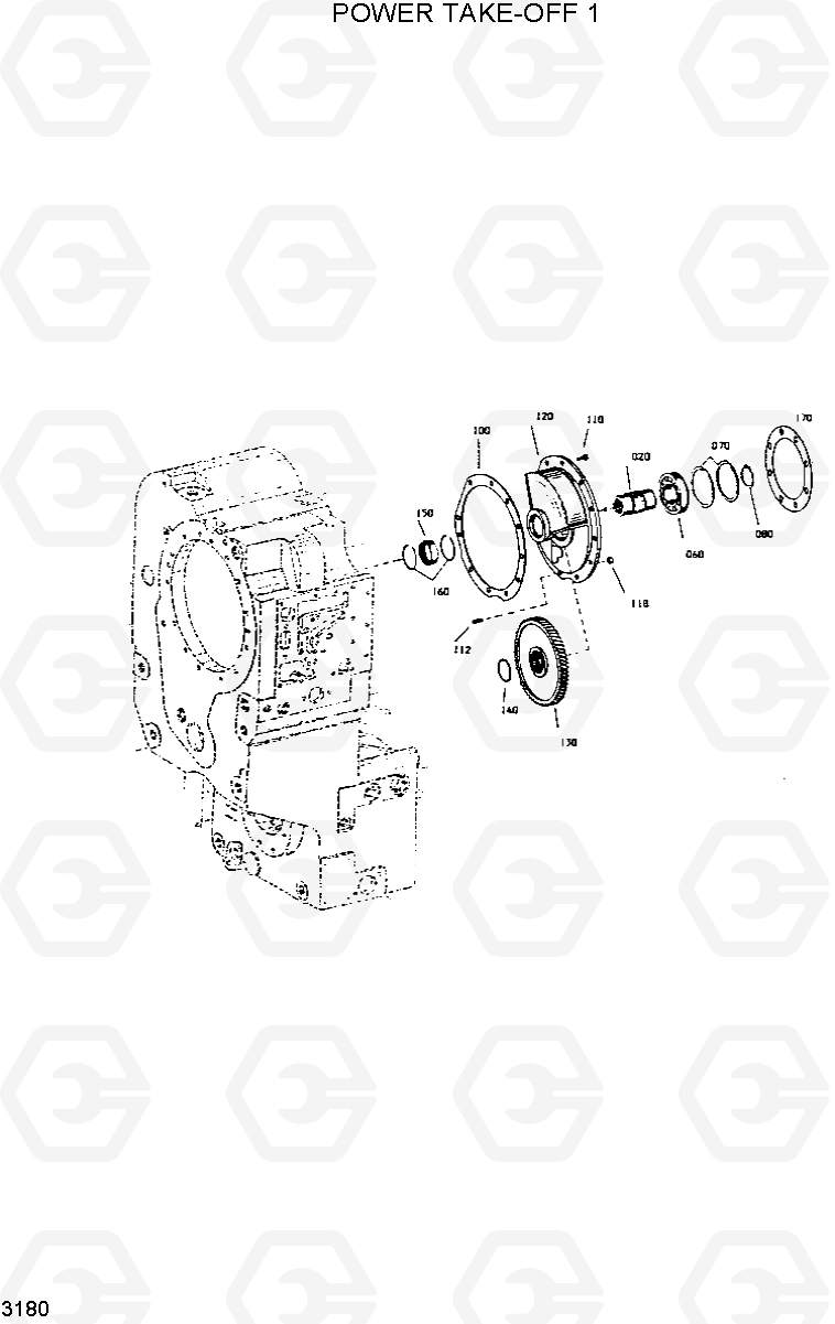3180 POWER TAKE-OFF 1 HL760(-#1000), Hyundai