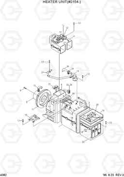 4082 HEATER UNIT(#0154-) HL760(-#1000), Hyundai