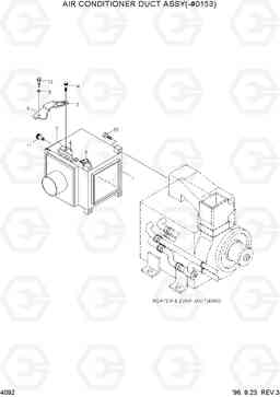 4092 AIR CONDITIONER DUCT ASSY(-#0153) HL760(-#1000), Hyundai