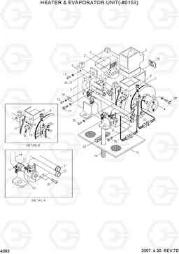 4093 HEATER & EVAPORATOR UNIT(-#0153) HL760(-#1000), Hyundai