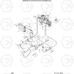 4096 AIRCON & HEATER MOUNTING(#0154-) HL760(-#1000), Hyundai