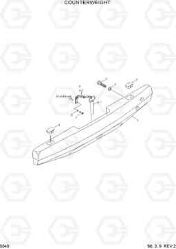 5040 COUNTER WEIGHT HL760(-#1000), Hyundai