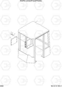 5056 CAB(ROPS CANOPY) HL760(-#1000), Hyundai