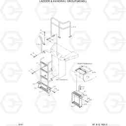 5111 LADDER & HANDRAIL GROUP(#0340-) HL760(-#1000), Hyundai