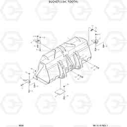 6030 BUCKET(3.0㎥,TOOTH) HL760(-#1000), Hyundai