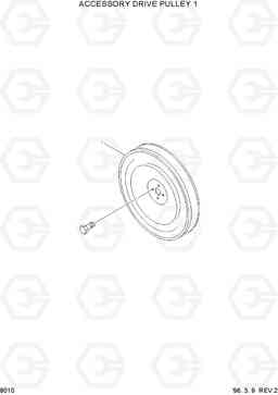 8010 ACCESSORY DRIVE PULLEY 1 HL760(-#1000), Hyundai