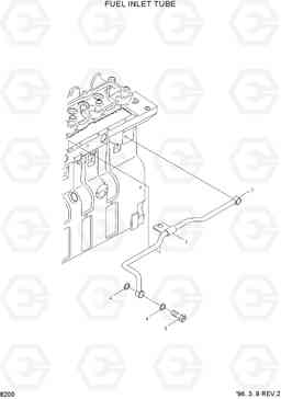 8200 FUEL INLET TUBE HL760(-#1000), Hyundai