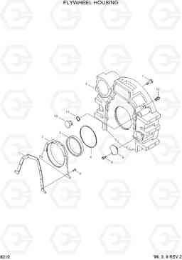 8210 FLYWHEEL HOUSING HL760(-#1000), Hyundai