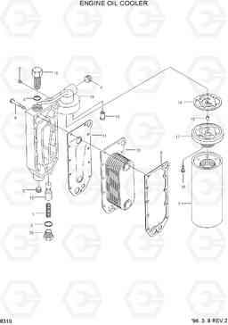 8310 ENGINE OIL COOLER HL760(-#1000), Hyundai