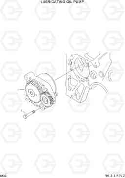 8330 LUBRICATING OIL PUMP HL760(-#1000), Hyundai