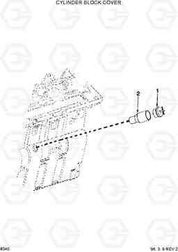 8340 CYLINDER BLOCK COVER HL760(-#1000), Hyundai