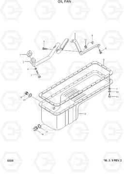 8350 OIL PAN HL760(-#1000), Hyundai