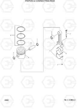 8360 PISTON & CONNECTING ROD HL760(-#1000), Hyundai