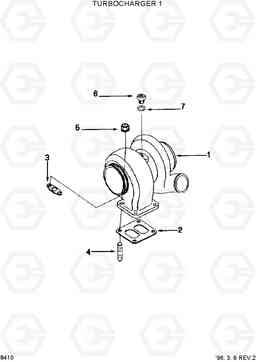 8410 TURBOCHARGER 1 HL760(-#1000), Hyundai