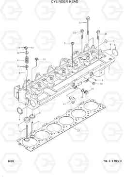 8430 CYLINDER HEAD HL760(-#1000), Hyundai