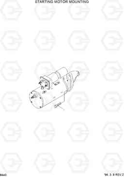 8440 STARTING MOTOR MOUNTING HL760(-#1000), Hyundai