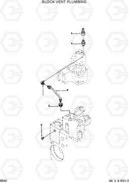 8540 BLOCK VENT PLUMBING HL760(-#1000), Hyundai