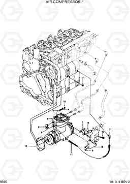 8590 AIR COMPRESSOR 1 HL760(-#1000), Hyundai