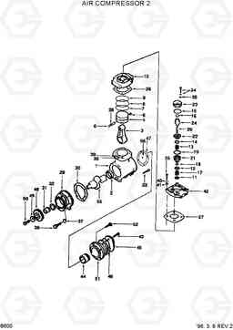 8600 AIR COMPRESSOR 2 HL760(-#1000), Hyundai