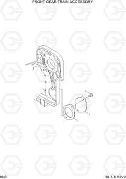 8640 FRONT GEAR TRAIN ACCESSORY HL760(-#1000), Hyundai