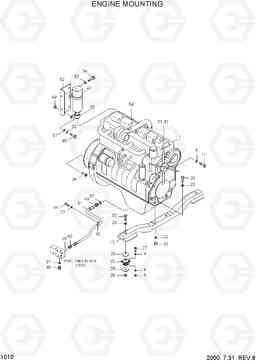 1010 ENGINE MOUNTING HL760(#1001-#1301), Hyundai