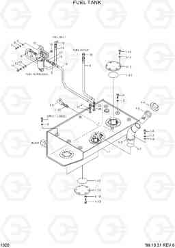 1020 FUEL TANK HL760(#1001-#1301), Hyundai