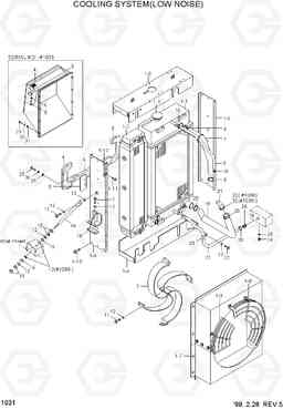 1031 COOLING SYSTEM(LOW NOISE) HL760(#1001-#1301), Hyundai