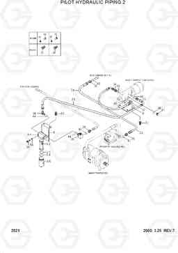 2021 PILOT HYDRAULIC PIPING 2 HL760(#1001-#1301), Hyundai