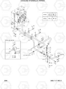 2090 COOLING HYDRAULIC PIPING HL760(#1001-#1301), Hyundai