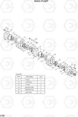 2100 MAIN PUMP HL760(#1001-#1301), Hyundai