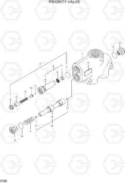 2150 PRIORITY VALVE HL760(#1001-#1301), Hyundai