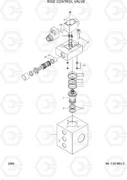 2240 RIDE CONTROL VALVE HL760(#1001-#1301), Hyundai