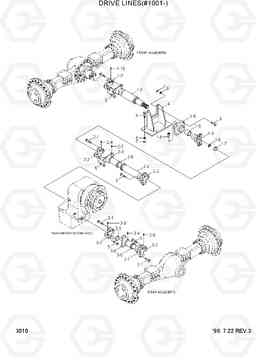 3010 DRIVE LINES(#1001-) HL760(#1001-#1301), Hyundai