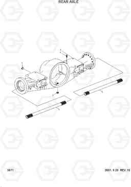 3071 REAR AXLE HL760(#1001-#1301), Hyundai