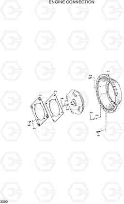 3090 ENGINE CONNECTION HL760(#1001-#1301), Hyundai