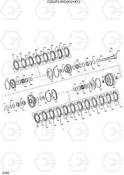 3140 COUPLING(KV+K1) HL760(#1001-#1301), Hyundai