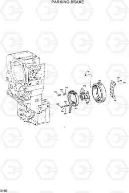 3160 PARKING BRAKE HL760(#1001-#1301), Hyundai