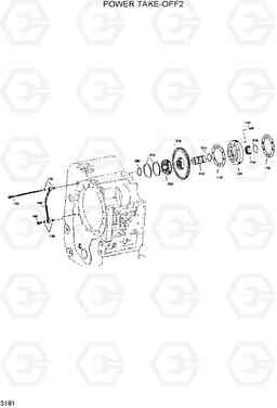 3181 POWER TAKE-OFF 2 HL760(#1001-#1301), Hyundai