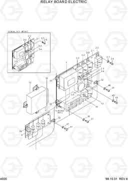 4020 RELAY BOARD ELECTRIC HL760(#1001-#1301), Hyundai