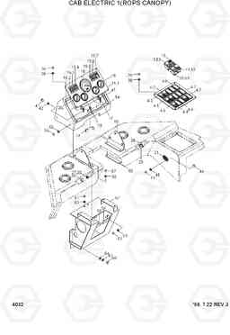 4032 CAB ELECTRIC 1(ROPS CANOPY) HL760(#1001-#1301), Hyundai