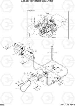 4090 AIR CONDITIONER MOUNTING HL760(#1001-#1301), Hyundai