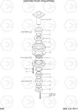 5030 CENTER PIVOT PIN(UPPER) HL760(#1001-#1301), Hyundai