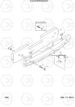 5040 COUNTERWEIGHT HL760(#1001-#1301), Hyundai