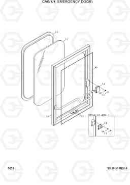 5053 CAB(4/4, EMERGENCY DOOR) HL760(#1001-#1301), Hyundai