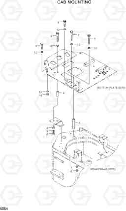 5054 CAB MOUNTING HL760(#1001-#1301), Hyundai