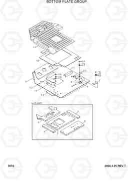 5070 BOTTOM PLATE GROUP HL760(#1001-#1301), Hyundai