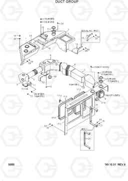 5080 DUCT GROUP HL760(#1001-#1301), Hyundai