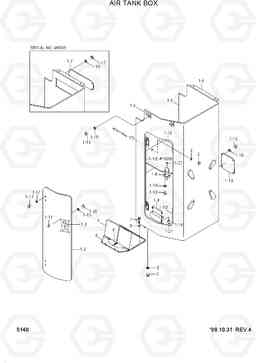 5140 AIR TANK BOX HL760(#1001-#1301), Hyundai