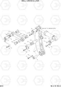 6010 BELL CRANK & LINK HL760(#1001-#1301), Hyundai